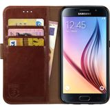 Rosso Element Samsung Galaxy S6 Hoesje Book Cover Bruin