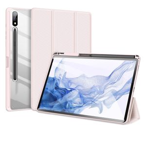 Dux Ducis Toby Samsung Tab S9  / S9 FE  Hoes Tri-Fold Book Case Roze