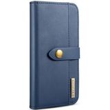 Apple iPhone XS Echt Leren 2-in-1 Bookcase en Back Cover Hoesje Blauw