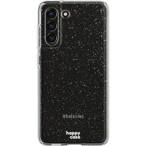 HappyCase Samsung Galaxy S21 FE Hoesje Flexibel TPU Glitter Print