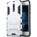 Hybride Nokia 8 Hoesje Zilver