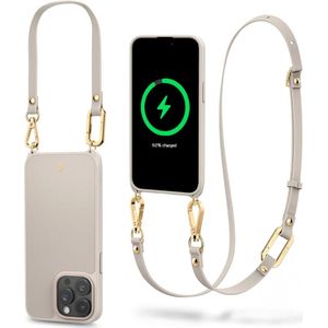 Spigen Cyrill Classic Charm MagSafe iPhone 15 Pro Max Hoesje Cream