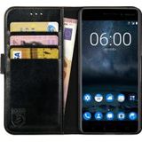 Rosso Element Nokia 6 Hoesje Book Cover Zwart