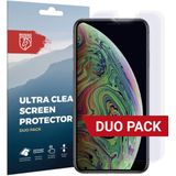 Rosso Apple iPhone XS Max Ultra Clear Screen Protector Duo Pack
