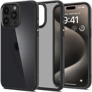 Spigen Ultra Hybrid Apple iPhone 15 Pro Max Hoesje Frost Zwart