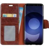 Samsung Galaxy S9 Lederen Portemonnee Hoesje Bruin