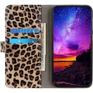 Samsung Galaxy M32 Hoesje Portemonnee Book met Luipaard Print