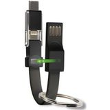 4smarts 3-in-1 Kabel set Zwart 5CM