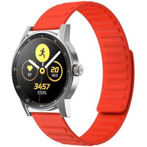 Universeel Smartwatch 22MM Bandje - Siliconen met Magneetsluiting - Oranje