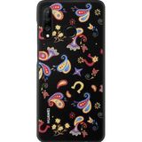 Originele Huawei P30 Lite PC Hoesje Floral Zwart