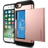 Spigen Slim Armor Card Holder Case Apple iPhone 7 / 8 Rose Gold