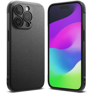 Ringke Onyx iPhone 15 Pro Max Hoesje Flexibel TPU Back Cover Zwart