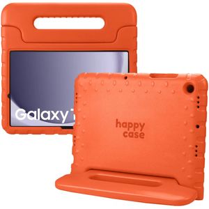 HappyCase Samsung Galaxy Tab A9 Plus Kinder Tablethoes Handvat Oranje