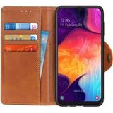 Samsung Galaxy A50 Book Case Hoesje Wallet Stand Kunst Leer Bruin