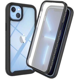 Apple iPhone 14 Plus Hoesje Full Protect 360° Cover Hybride Zwart