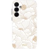 MIO MagSafe Samsung Galaxy A35 Hoesje Hard Shell Cover White Roses