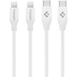 Spigen Essential USB-C Lightning Kabel 1 Meter 2-Pack Wit