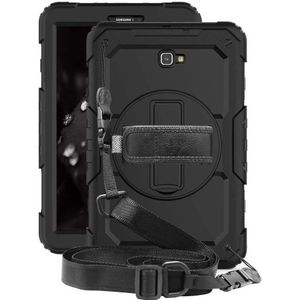 Samsung - Galaxy Tab A 10.1 (2016) - Hoes - Zwart - Met Screen Protector en Handriem