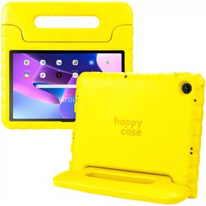 HappyCase Lenovo Tab M10 Plus Gen 3 Kinder Tablethoes Handvat Geel