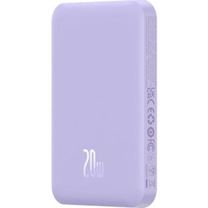 Baseus Mini 5.000 mAh Powerbank Compact Met MagSafe Paars 20W