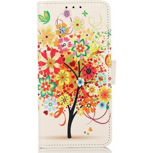 Samsung Galaxy A03 Hoesje Portemonnee met Bloemen Print