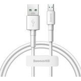 Baseus 20W Quick Charge Micro-USB Kabel 0.5m Wit