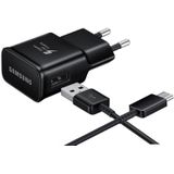 Originele Samsung 15W Travel Adapter met USB-C Kabel 1 Meter 2A Zwart