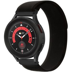 Universeel Smartwatch 20MM Bandje - Nylon - Trail Sport iWatch Bandje - Zwart