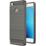Huawei P9 Lite Geborsteld TPU Hoesje Grijs