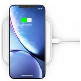 ZENS Aluminium Series Single Smartphone QI Draadloze Oplader Wit