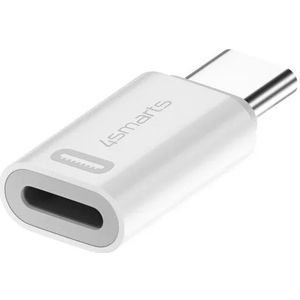 4smarts Apple USB-C naar Apple Lightning Adapter 27W PD Wit (2-Pack)