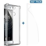 IMAK Sony Xperia XA2 Plus Hoesje TPU met Screenprotector Transparant