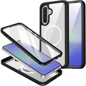 Samsung Galaxy A56 Hoesje Full Protect 360° Cover met MagSafe / Qi2 Zwart