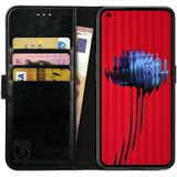 Rosso Element Nothing Phone 1 Hoesje Book Cover Wallet Zwart