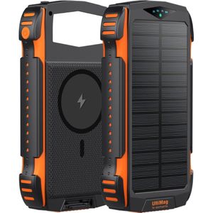 4smarts UltiMag TitanPack Solar MagSafe Powerbank 20.000 mAh Oranje