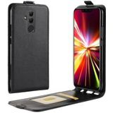 Huawei Mate 20 Lite Verticaal Flip Hoesje Zwart