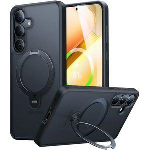 TORRAS Ostand Spin Magnetic Samsung Galaxy S25 Plus Hoesje 360° Stand Zwart