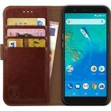 Rosso Element General Mobile GM8 Hoesje Book Cover Bruin