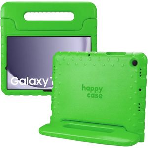 HappyCase Samsung Galaxy Tab A9 Plus Kinder Tablethoes Handvat Groen