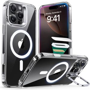 ESR Classic Hybrid MagSafe iPhone 16 Pro Hoesje Stand Camera Control Transparant