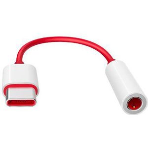 OnePlus - USB-C Naar 3.5mm Jack Adapter - Rood