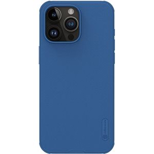 Nillkin Super Frosted Shield Apple iPhone 15 Pro Max Hoesje Blauw