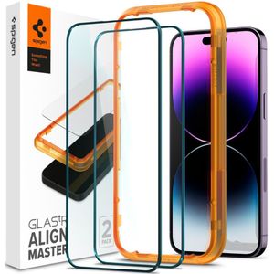 Spigen AlignMaster Apple iPhone 14 Pro Tempered Glass (2-Pack)