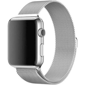 Apple Watch Band - 1-9/SE/Ultra 49MM/45MM/44MM/42MM - Magneet Milanese - Zilver