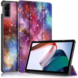 Xiaomi Redmi Pad Hoes Tri-Fold Book Case met Standaard Galaxy Print