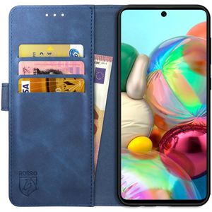 Rosso Element Samsung Galaxy A51 Hoesje Book Cover Blauw