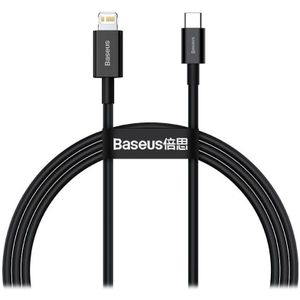 Baseus Superior Series USB-C naar Apple Lightning PD 20W 1 Meter Zwart