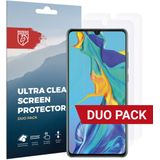 Rosso Huawei P30 Ultra Clear Screen Protector Duo Pack
