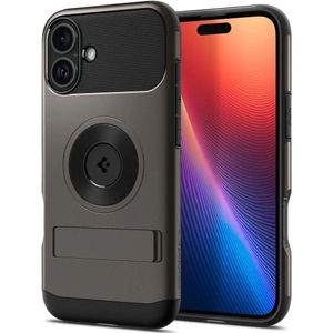 Spigen Slim Armor MagFit Apple iPhone 16 Hoesje MagSafe Gunmetal