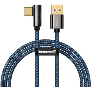 Baseus Legend Series USB naar USB-C Kabel 66W Blauw 2M